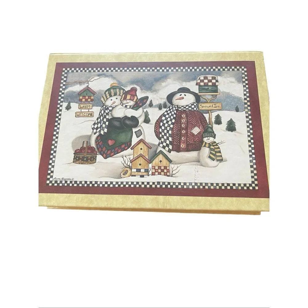 Seasons Holiday Greeting Cards Notepads Envelopes Set With Keepsake Box